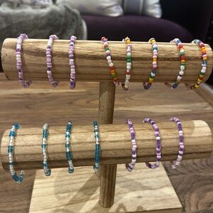 Assorted seed bead bracelets